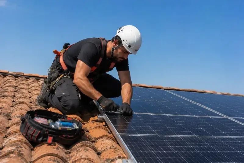 Maintenance et monitoring de panneaux solaires à Caissargues